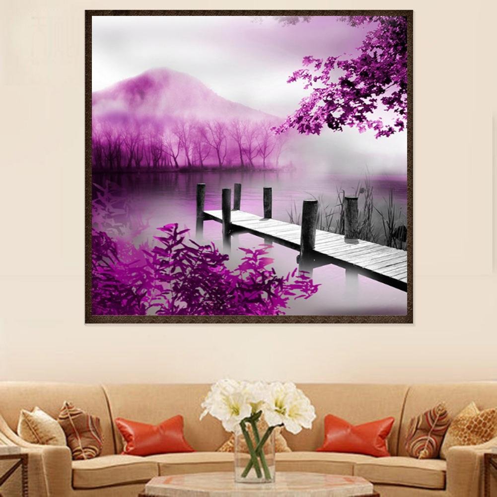 Full Round Diamond Painting Purple World