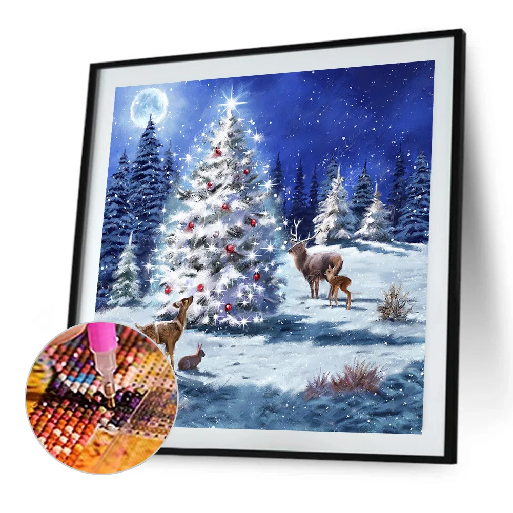 Diamond Painting - Full Square Drill - Christmas Tree(Canvas|45*45cm)