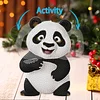 Panda DIY Acrylic Shaking Head 5D DIY Diamond Art Tabletop Ornament Home Decor