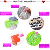 8pcs DIY Coaster Diamond Painting Cup Cushion with Rack Crafts Kits