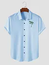 Classic Coconut Casual Everyday Basic Short Sleeve Shirt