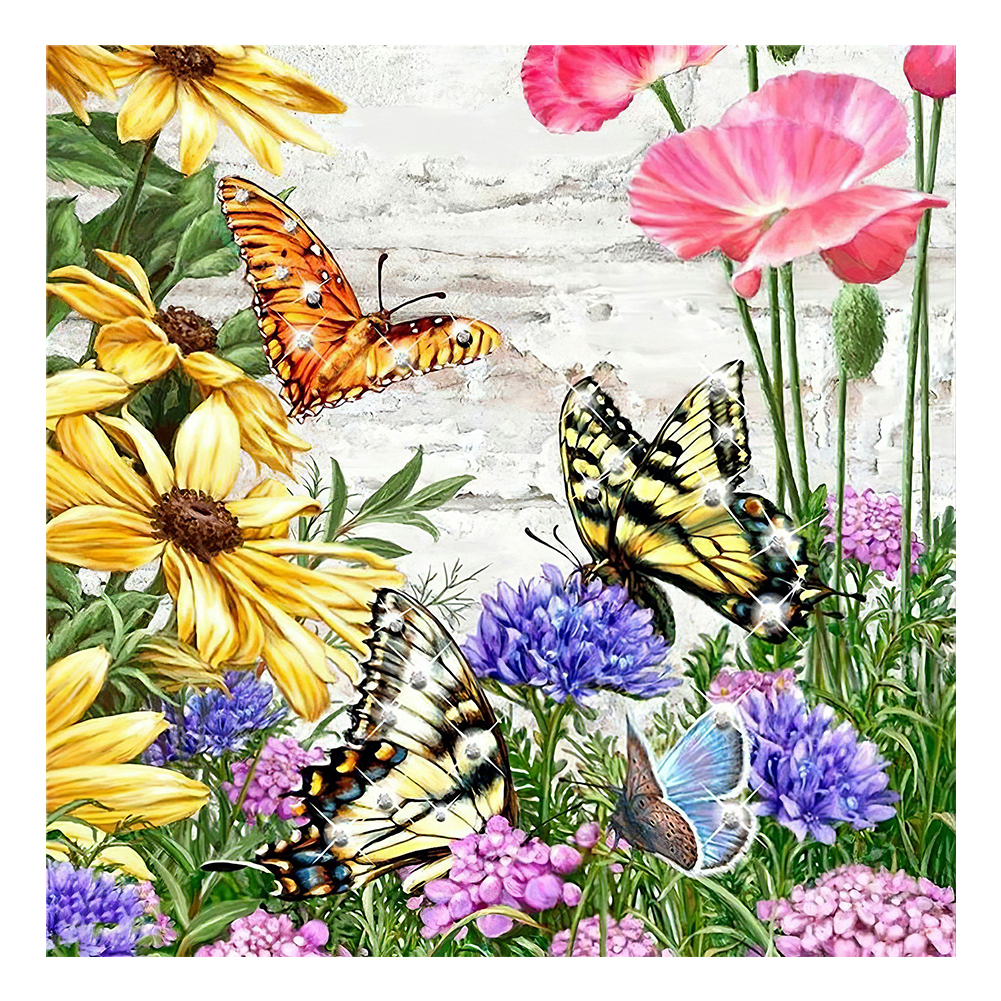 

Butterfly - Round Drill Diamond Painting - 30*30CM, 501 Original