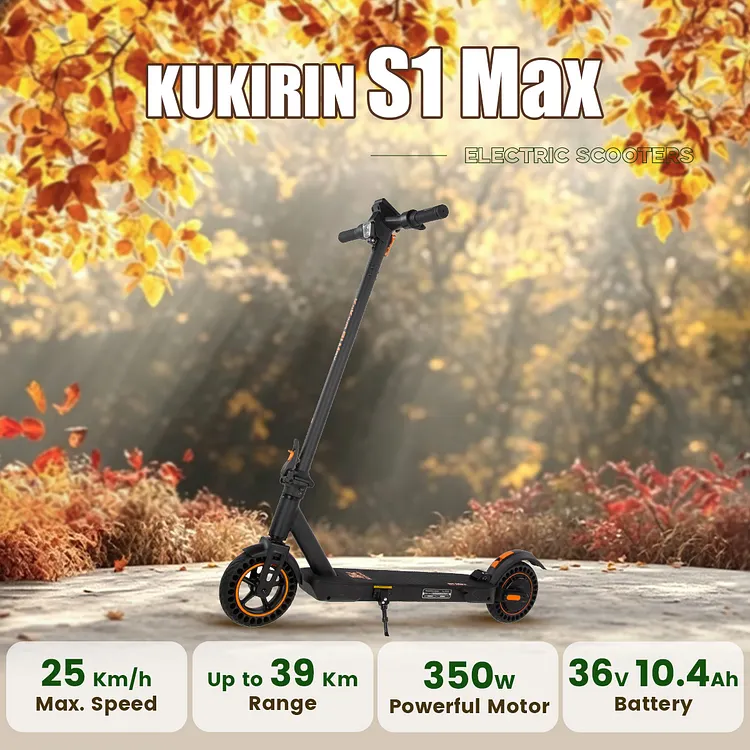 KUKIRIN S1 Max Electric Scooter | 374WH Power | 25KM/H Max Speed