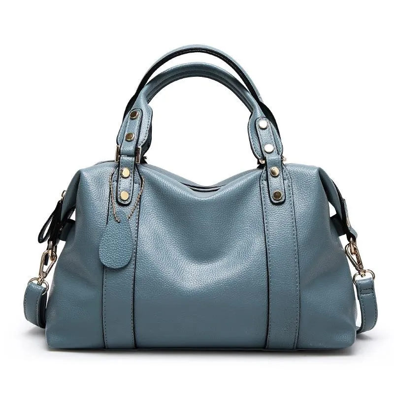 New Women's Bag Trend Joker Fashion Boston Bag Ladies Hand Shoulder Slung Pillow Bag