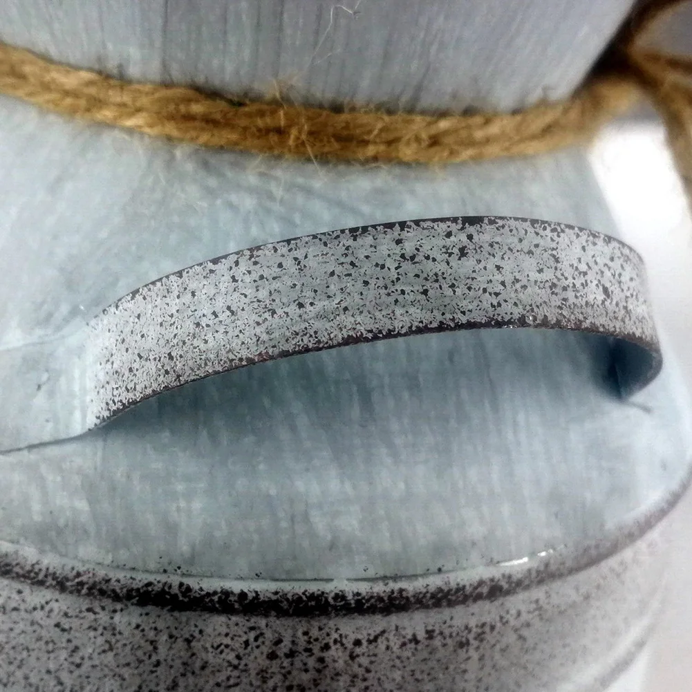 Vintage Metal Flower Vase Artificial Garden Style Flower Can Holder (Heart)