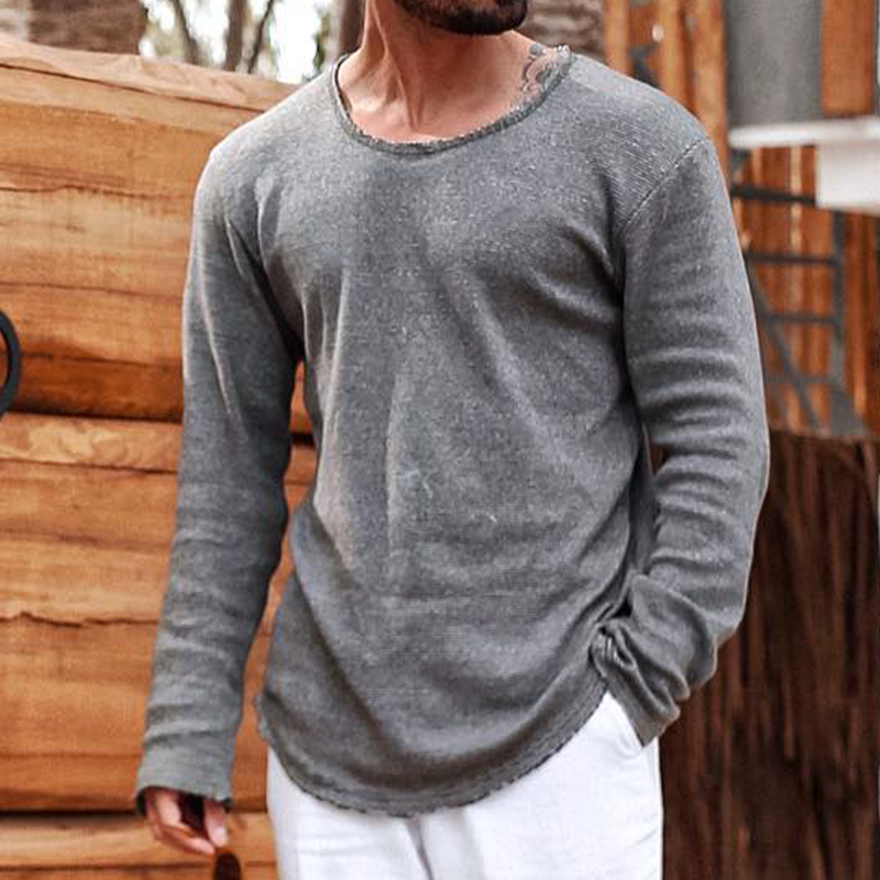 Casual Men's Simple Plain T-Shirt