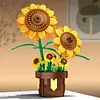 Artificial Flower Building Blocks for Adults Women for Home Decor (Sunflower)