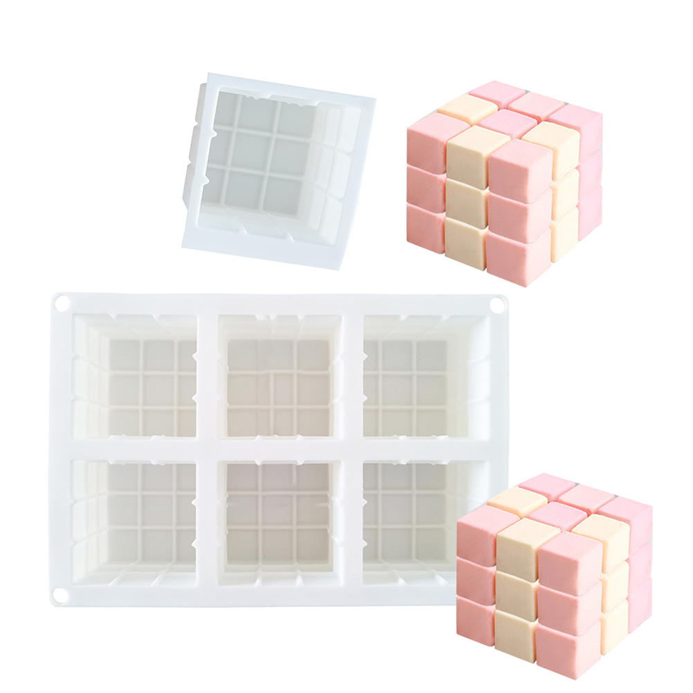 

Silicone Soap Mold Cube Scented Candle DIY Aromatherapy Homemade Cake Mold, 501 Original