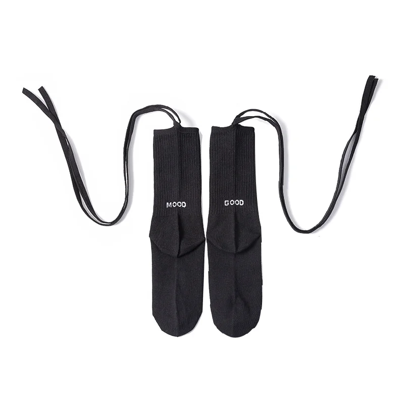 Lolita Style Strap Cross Mid-high Tube Calf Socks