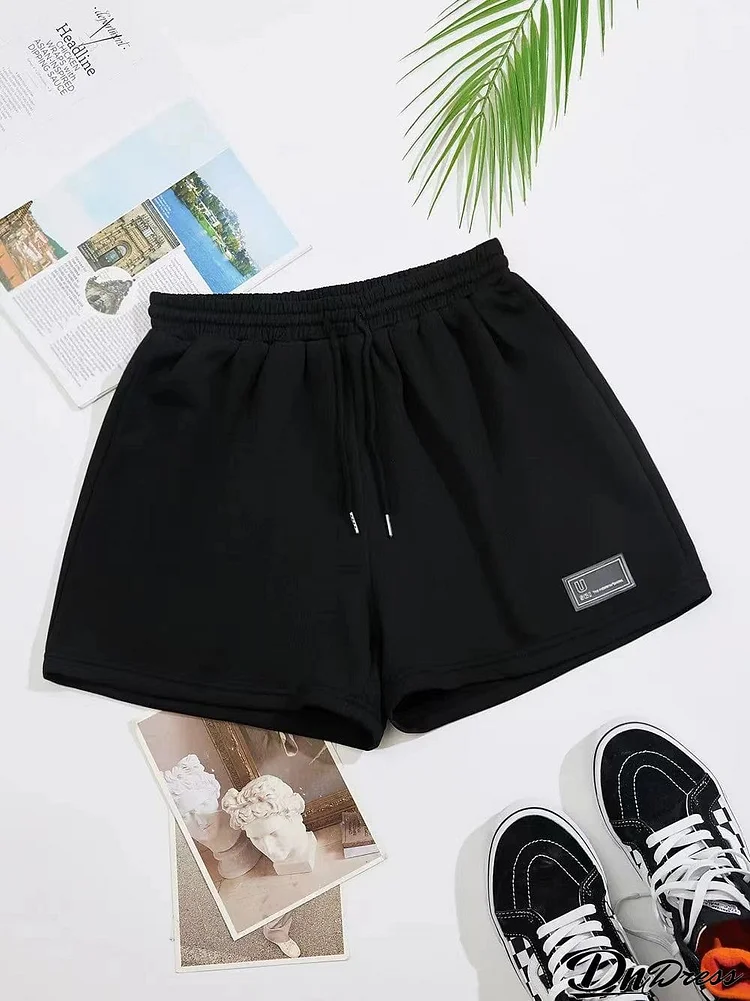 Drawstring Waist Shorts