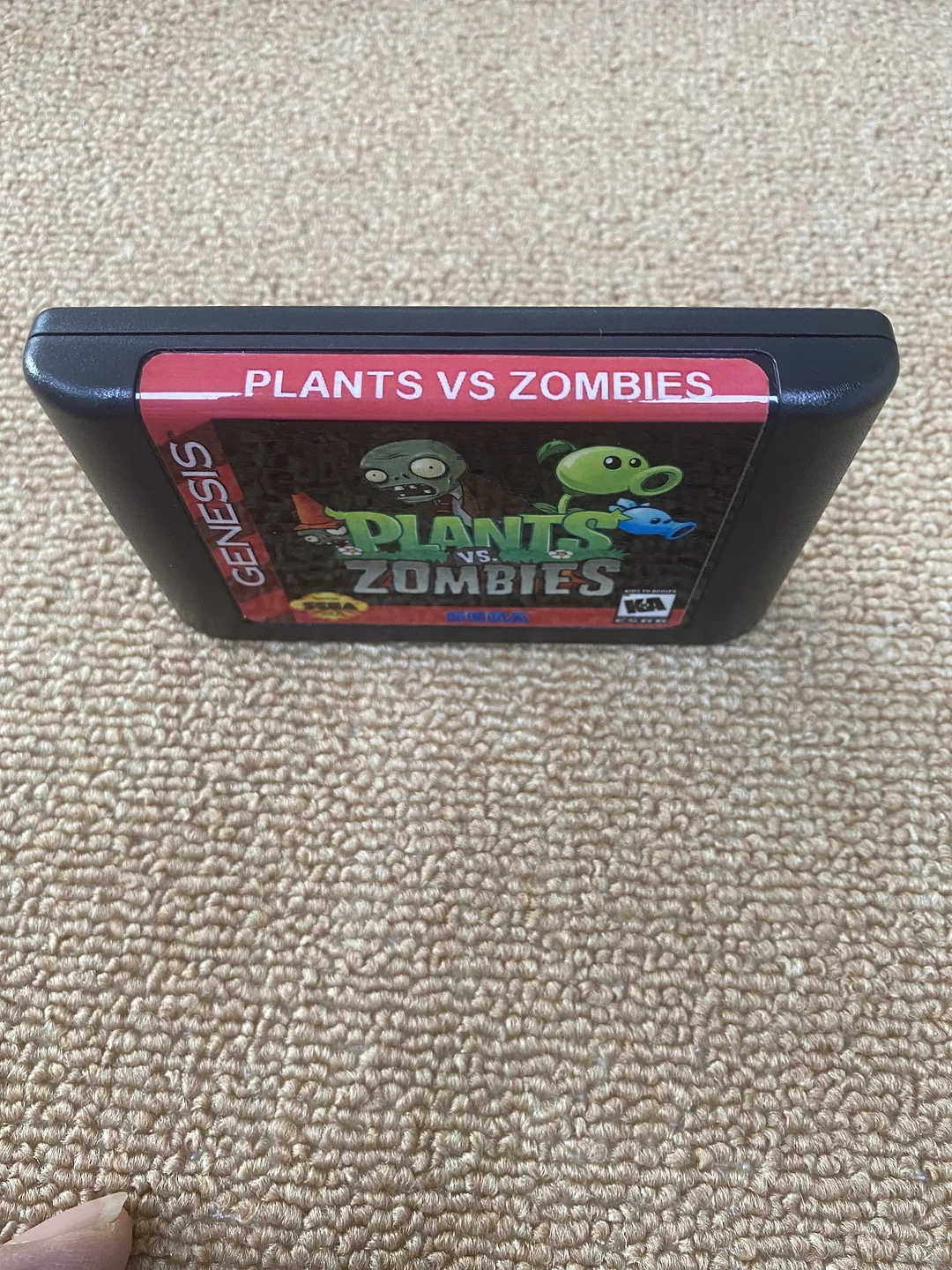 Plants vs. Zombies For SEGA Genesis & Mega Drive - 16 Bit Game Cartridge