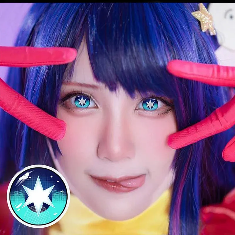 Hoshino Blue Yearly Cosplay Contact Lenses
