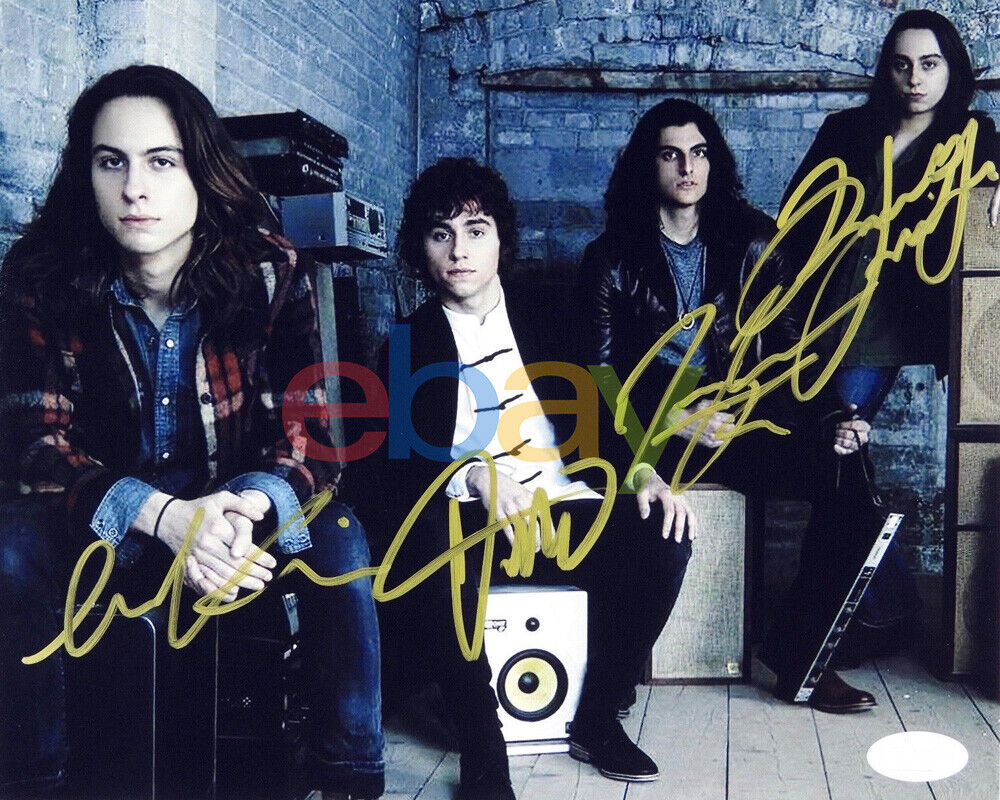 Greta Van Fleet Full Band Signed 8x10 Photo Poster painting reprint