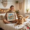 Golden Retriever Seaside Puppy-14CT Stamped Cross Stitch 30*30cm