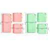 (US Only)6Pcs Diamond Art Tray Rhinestone Sorting Tray Diamond Painting Tray (Pink Green)