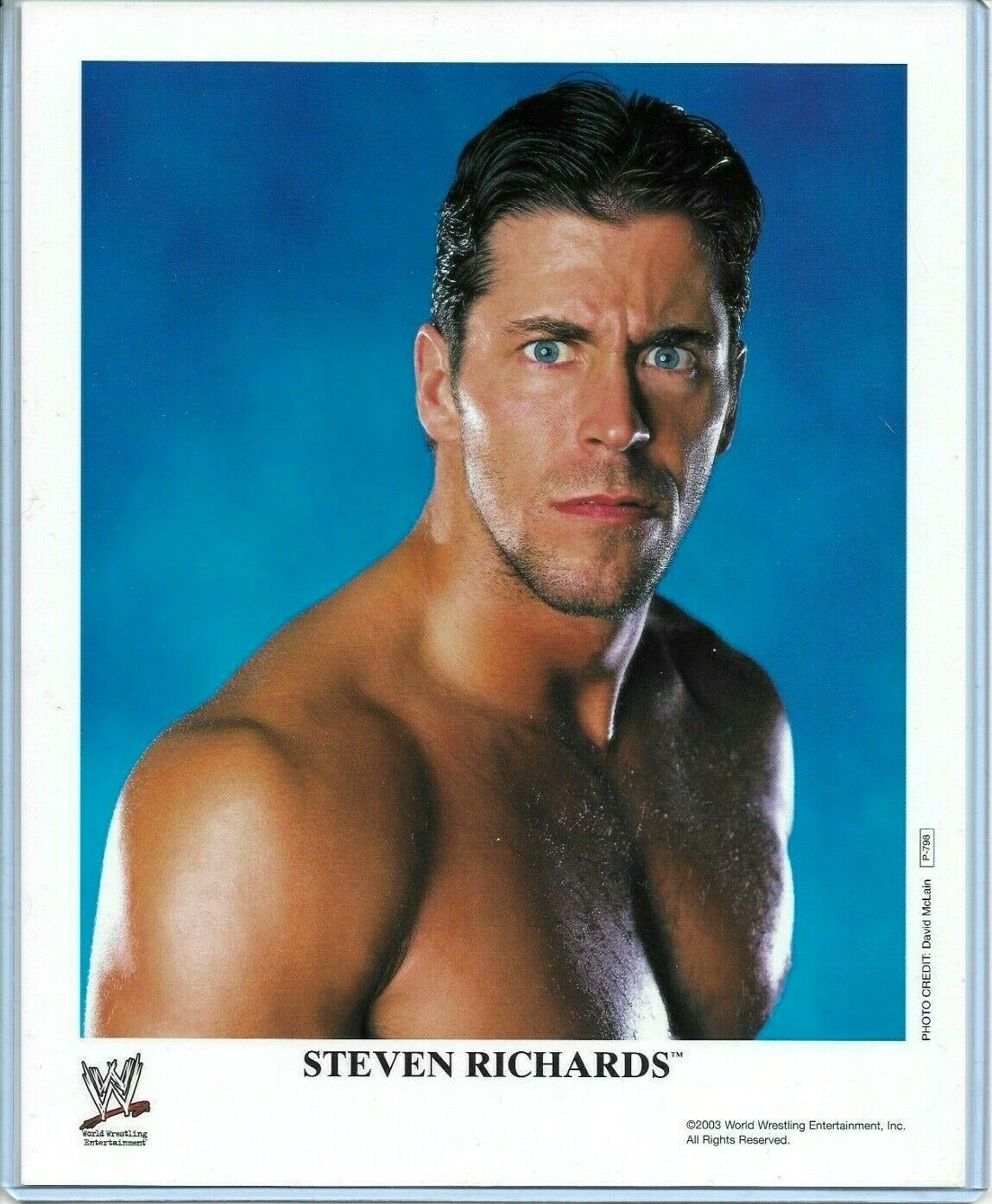 WWE STEVEN RICHARDS P-798 OFFICIAL LICENSED AUTHENTIC ORIGINAL 8X10 PROMO Photo Poster painting