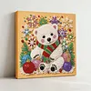 (25x25cm)DIY Pearl Painting Xmas Framed Handmade Pearl Material Art Kit Living Room Decor