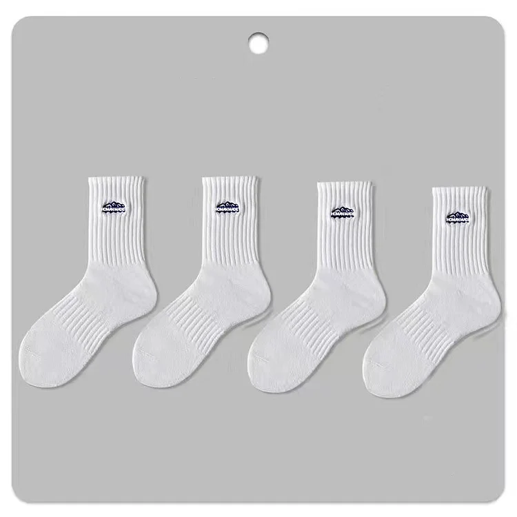 One Pair Anti-odor And Sweat-absorbent Mid-calf Socks