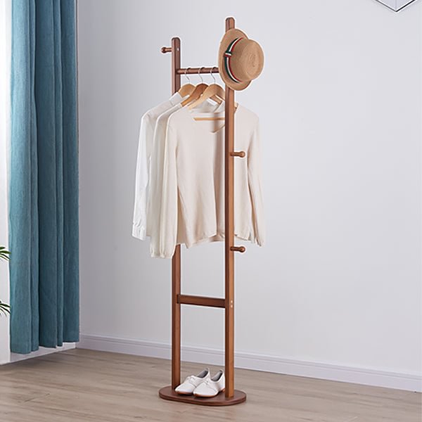 GLVEE Solid Wood Vertical Coat Rack