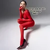 Bodystocking Long Sleeve Full Body Bodysuit Includes Five Finger Glove Body Stockings Velvet 120D Jumpsuit