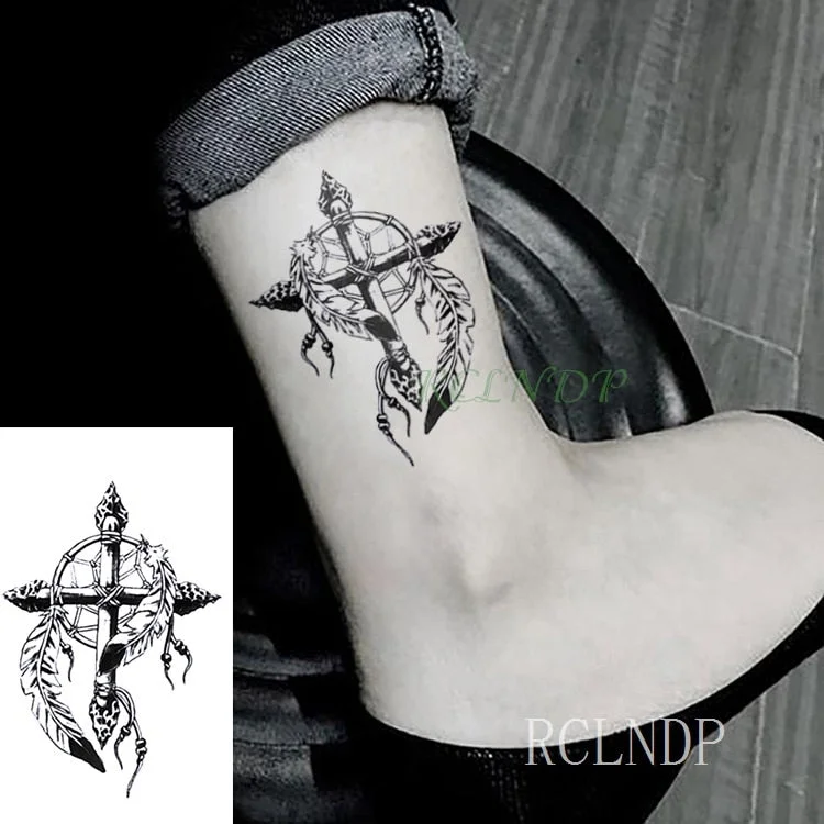 Waterproof Temporary Tattoo Sticker Marine Pirate Anchor Fake Tatto Flash Tatoo Tatouage Wrist Foot Hand Arm For Girl Women Men