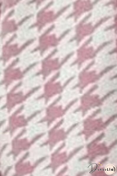 Houndstooth Button Up Long Sleeve Cardigan