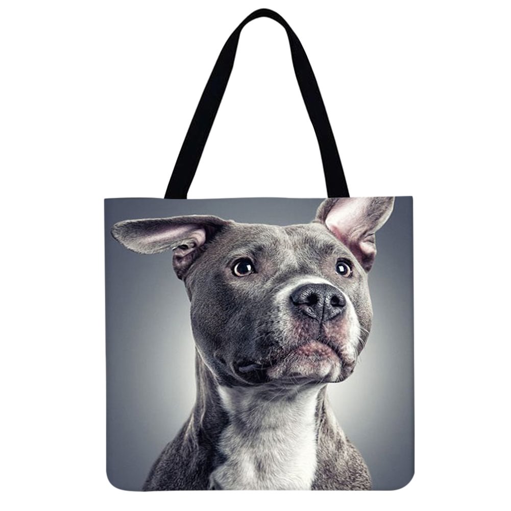 Linen Tote Bag - Dog