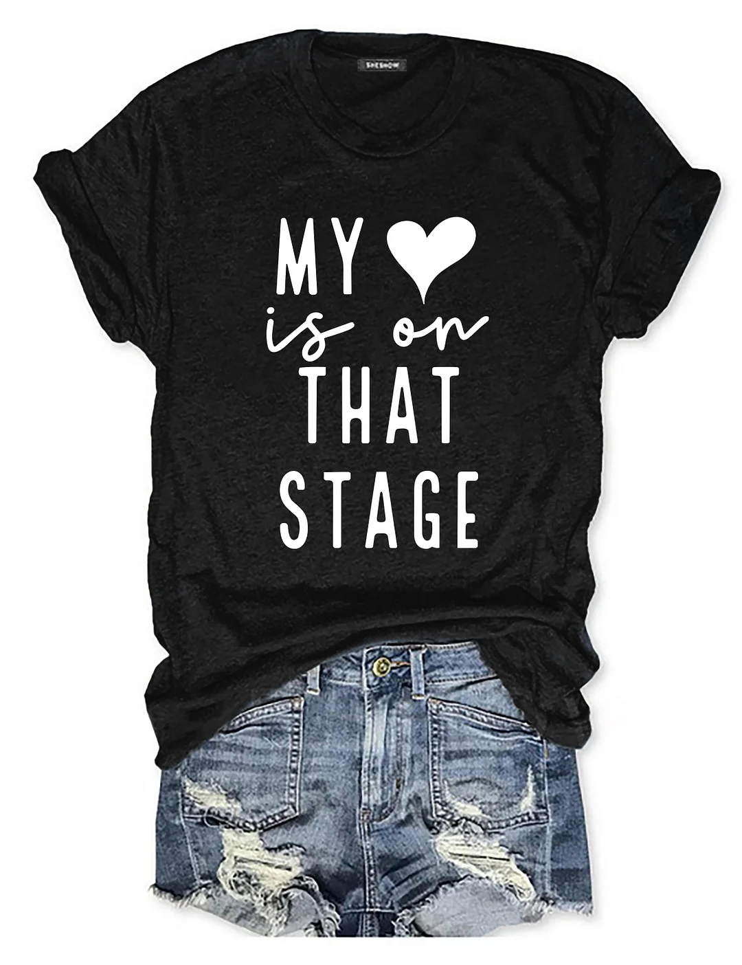My Heart Is On That Stage Dance Mom T-shirt