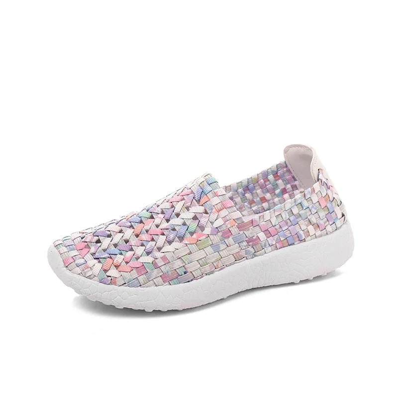 Summer new weave shoes shoes easy to wear temperament shoes light comfortable casual shoes