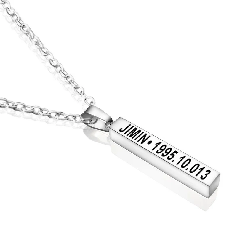Army Necklace JIMIN V SUGA JK BTS Necklace Birthday Gifts for Her Women Star Fans Gifts