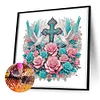 Diamond Painting-DIY Crystal Rhinestone Cross and Dove