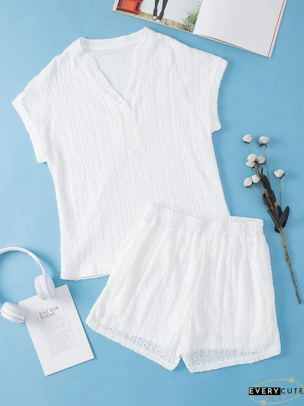 Beach Eyelet Jumpsuit