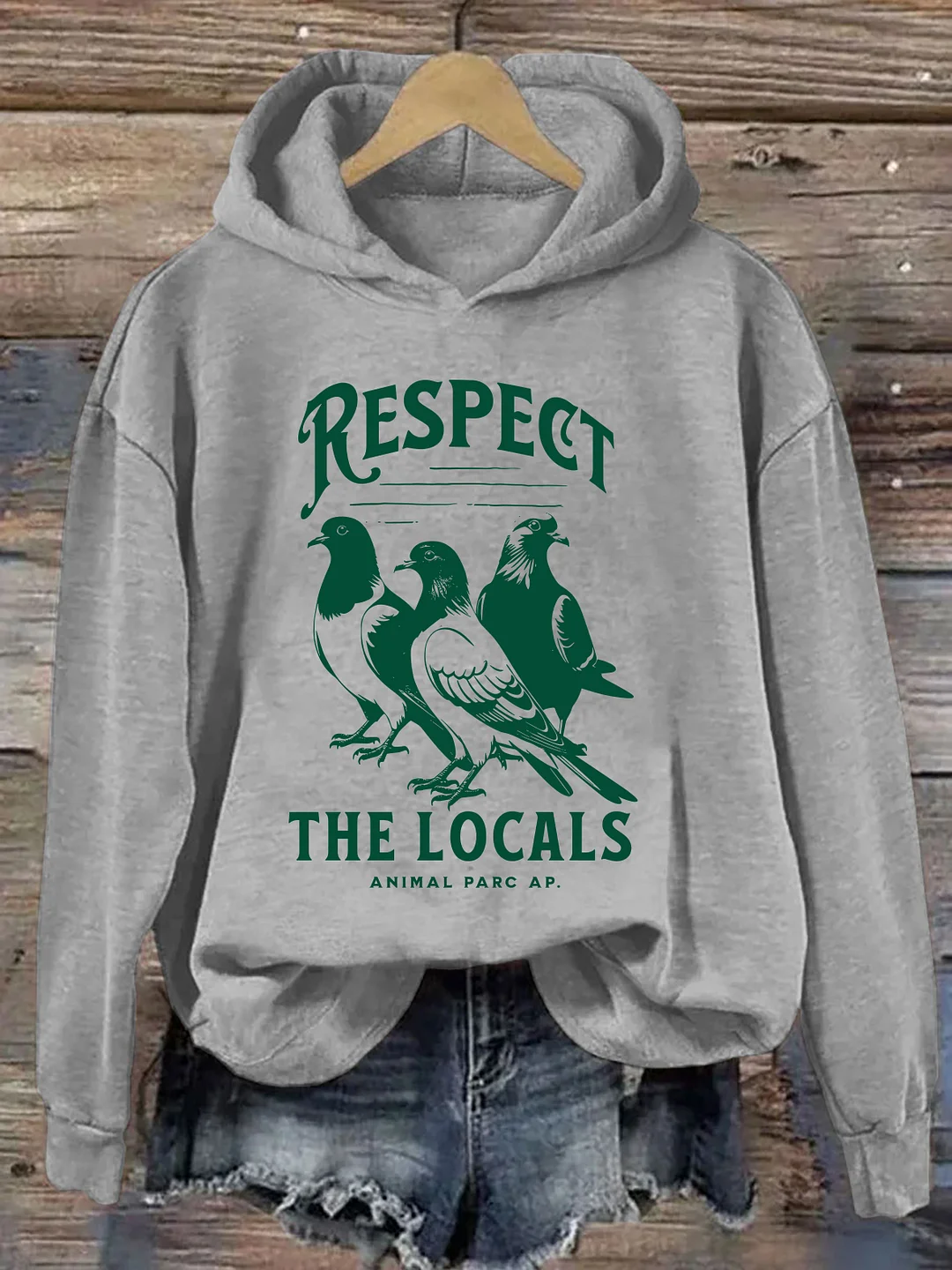 Respect The Locals Pigeon Hoodie