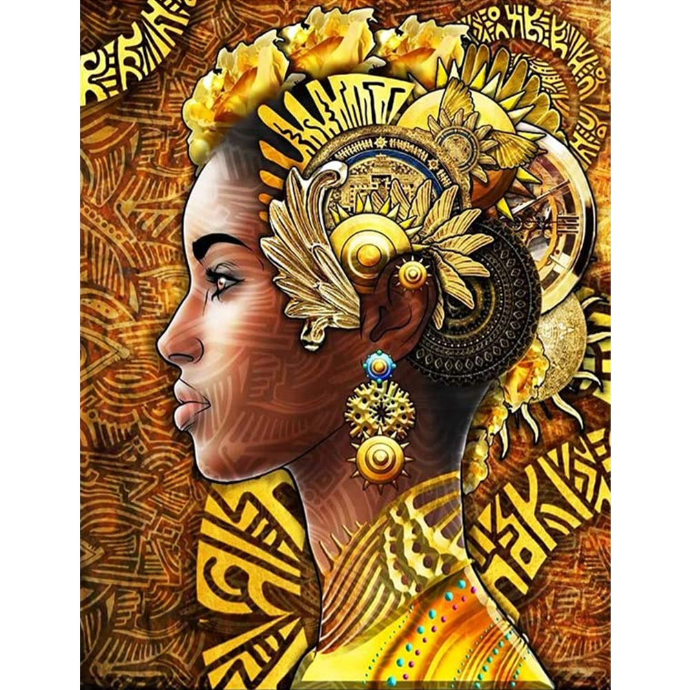 

Black Women - Round Drill Diamond Painting - 40*50CM, 501 Original
