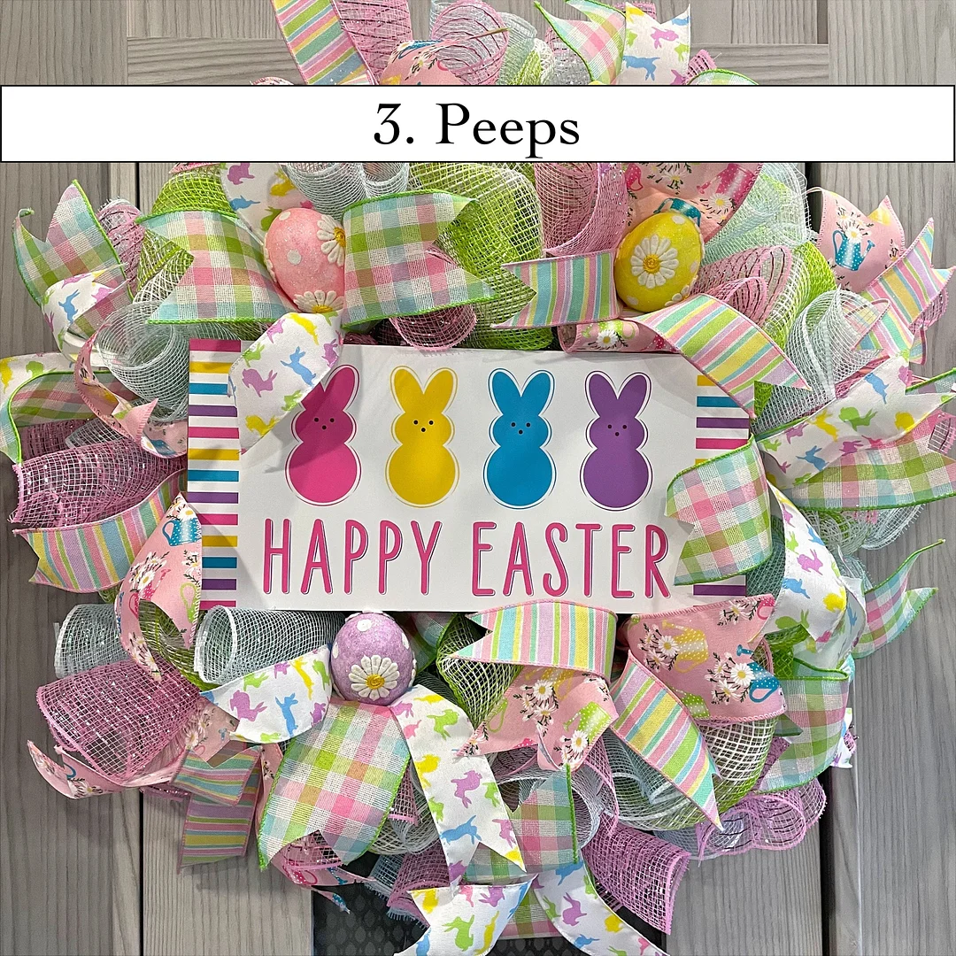 Easter Wreath for front door, Easter Egg Wreath, Decomesh Easter Wreath, Easter Bunny Wreath, Easter Party Decor, Easter Decor Farmhouse