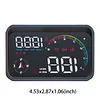 Universal Car HUD On-BD GPS Head Up Display with Speed RMP Water Temperature Overspeed Alarm Digital Speedometer Works for Most Cars