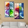 2pcs Diamond Painting -DIY Round Drill Four Seasons Tree(40x70cm)