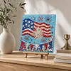 DIY Pre-Framed US Flag Button Art Canvas Kit