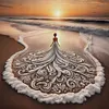Beach Girl - 18CT Counted Cross Stitch - 45*45cm