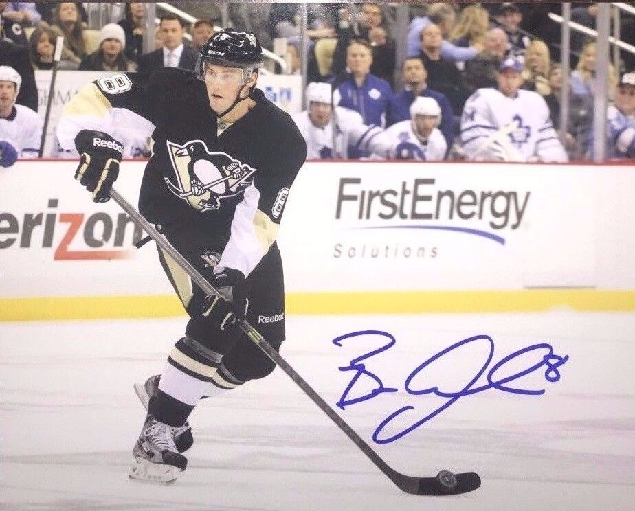 BRIAN DUMOULIN PITTSBURGH PENGUINS 2X STANLEY CUP CHAMP HAND SIGNED 8X10 Photo Poster painting