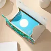 (24cm)Diamond Art Tissue Box Cover DIY PU Desktop Organizer Large(Turtle)