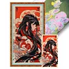 Hanfu Girl-11CT Stamped Cross Stitch 40*80cm/15.75*31.5in (Big Size)