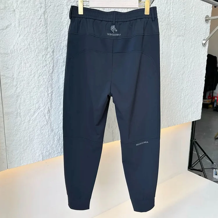 Men's Summer New Breathable Light Me Spor Casual Pants Comfortable Elastic Ice Silk Loose Fit Long Pants Youth Faion