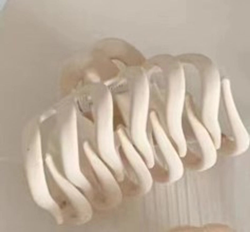 Minimalist Solid Color Plastic Hair Claws