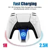 PS5 controller charging station, 2.5 hours fast charging PS5 controller with LED charging status, supports charging two handles at the same time