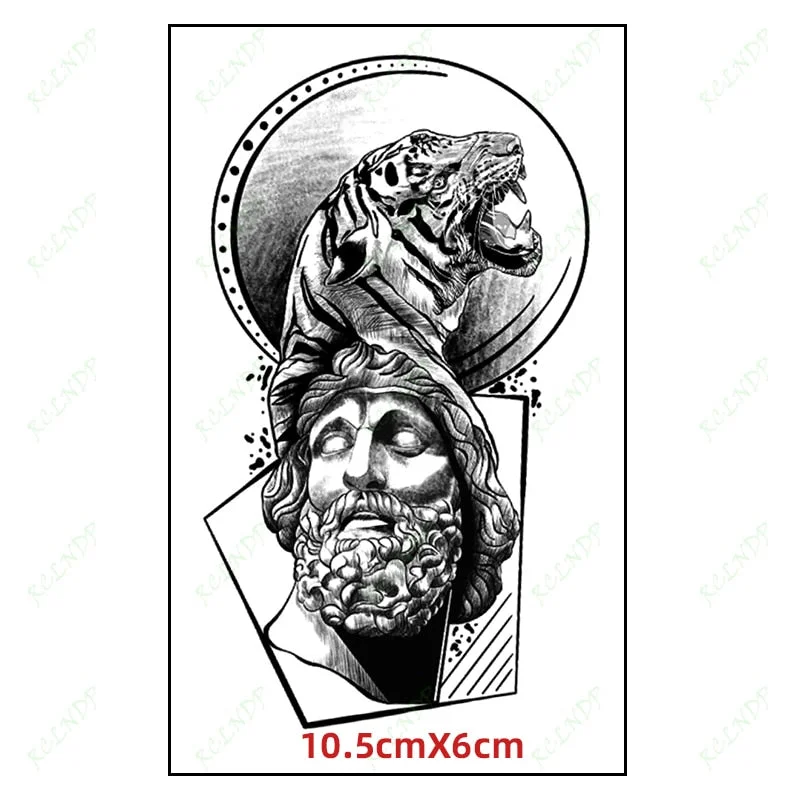 Waterproof Temporary Tattoo Sticker Compass Arrow Roman Clock Anchor Small Body Art Flash Tattoo Fake Tattoo for Women Men