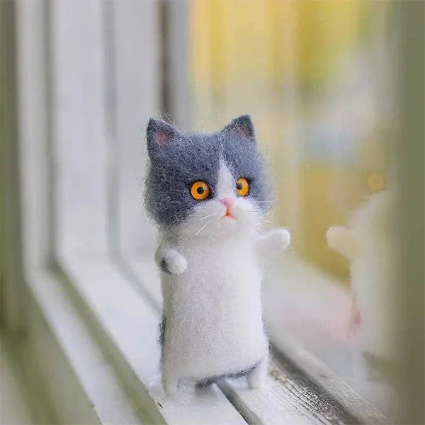 DIY Cat Wool Felt Kit for Cat Lovers