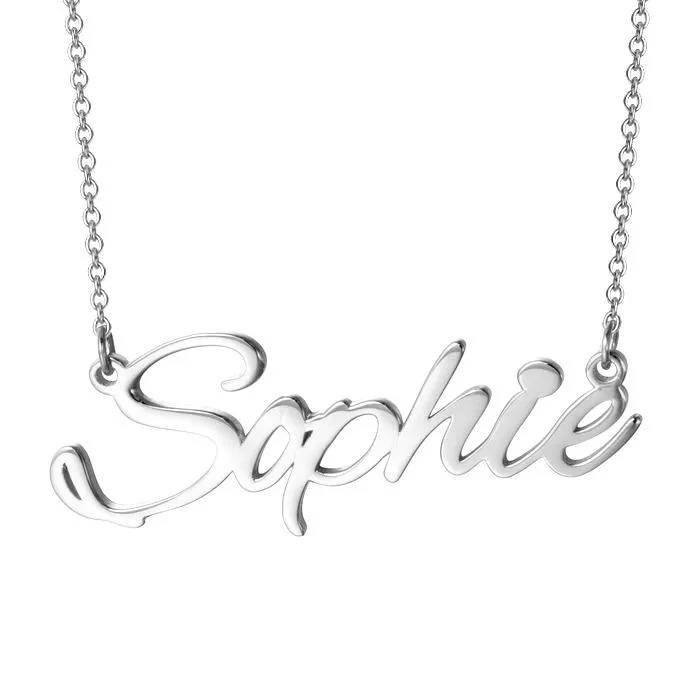 Custom Name Necklace Rose Gold Personalized Name Chain for Girls Gift Idea