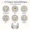 [Upgrade]6pcs/set DIY Diamond Painting Waterproof Case Classic Animal Pearl Art Coaster Gift Decor Set