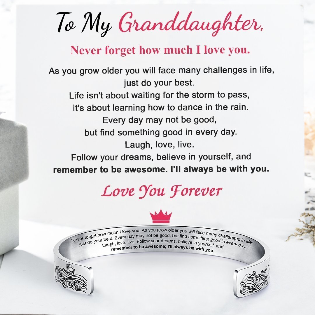🎁  Last Day Promotion 49% OFF🎁 To My Granddaughter - I Will Always Be With You - Love You Forever Bracelet
